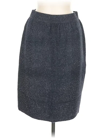 Pre-owned St. John By Marie Gray Formal Skirt In Gray