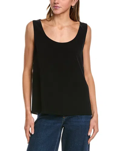 St John St. John Milano Wool-blend Shell In Black