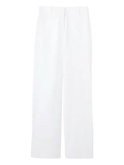 St John Canvas Trousers In Neutrals