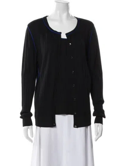Pre-owned St John Cardigan Set Set In Black
