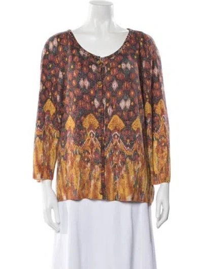 Pre-owned St John Cardigan Set Wool Set In Multi