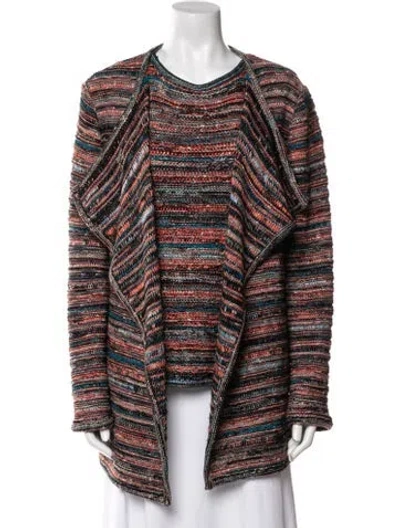 Pre-owned St John Cardigan Set Wool Set In Pink