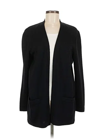 Pre-owned St John Cardigan Sweater In Black