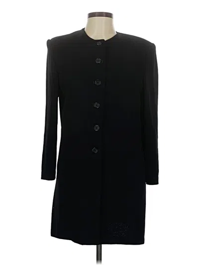 Pre-owned St John Cardigan Sweater In Black