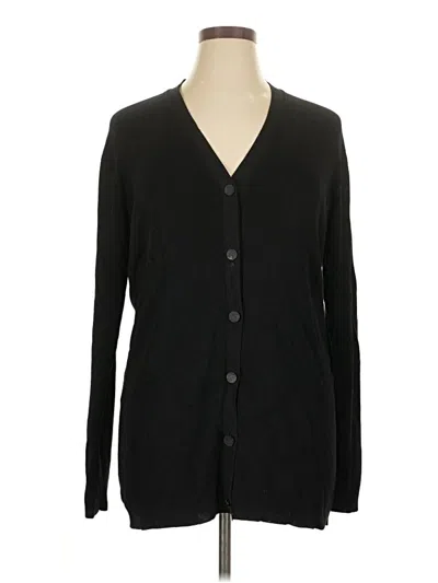 Pre-owned St John Cardigan Sweater In Black