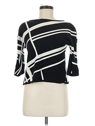 Pre-owned St John Cardigan Sweater In Black