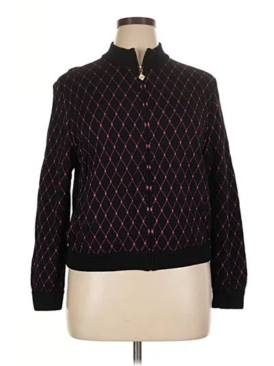 Pre-owned St John Cardigan Sweater In Black