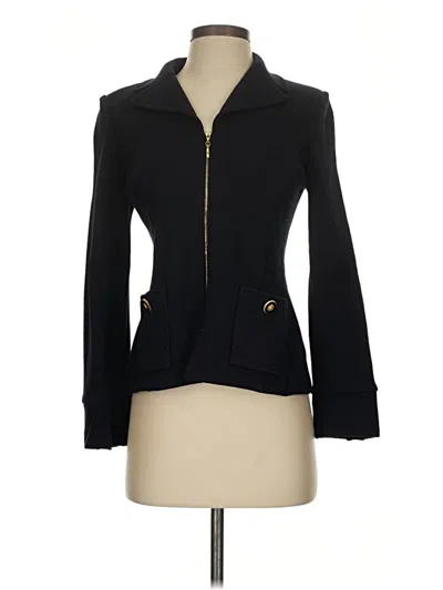 Pre-owned St John Cardigan Sweater In Black