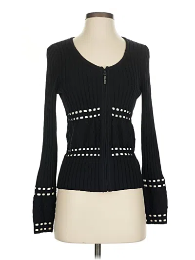 Pre-owned St John Cardigan Sweater In Black