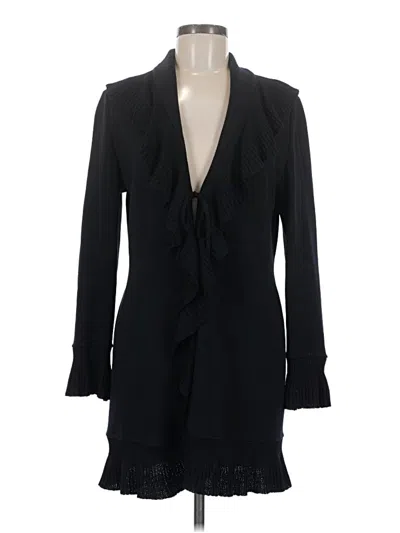 Pre-owned St John Cardigan Sweater In Black