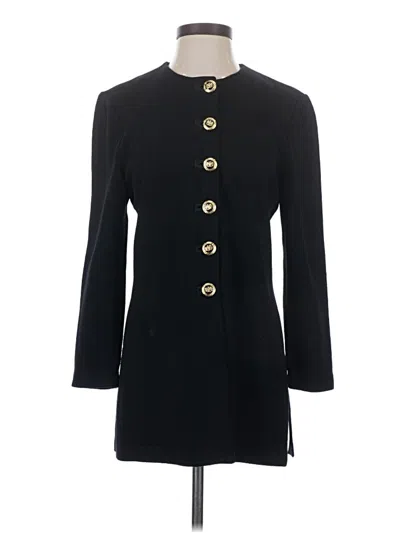 Pre-owned St John Cardigan Sweater In Black