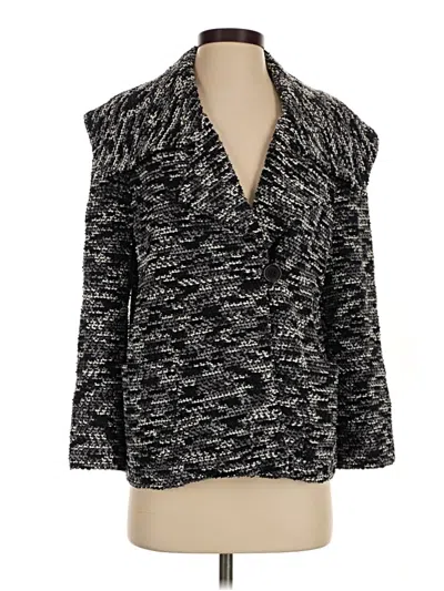 Pre-owned St John Cardigan Sweater In Black