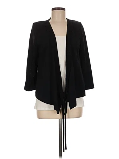 Pre-owned St John Cardigan Sweater In Black
