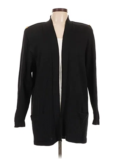 Pre-owned St John Cardigan Sweater In Black