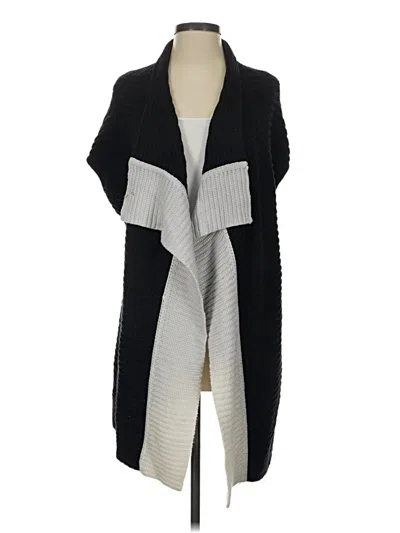 Pre-owned St John Cardigan Sweater In Black