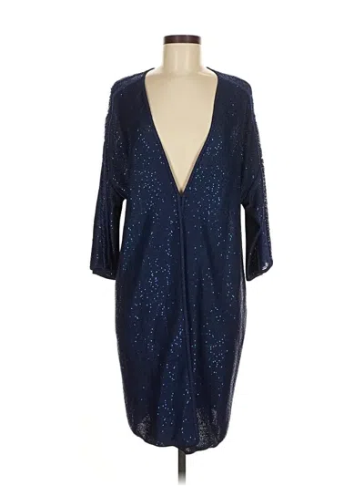 St John Cardigan Sweater In Blue