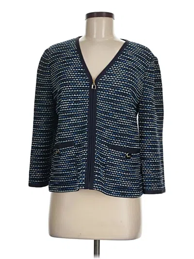 Pre-owned St John Cardigan Sweater In Blue