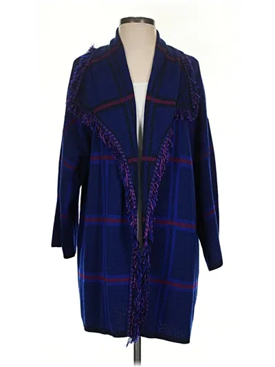 Pre-owned St John Cardigan Sweater In Blue