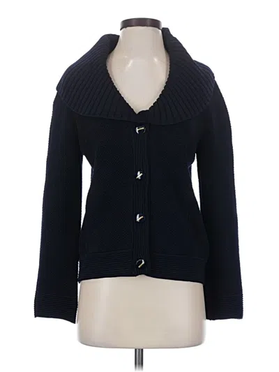 Pre-owned St John Cardigan Sweater In Blue