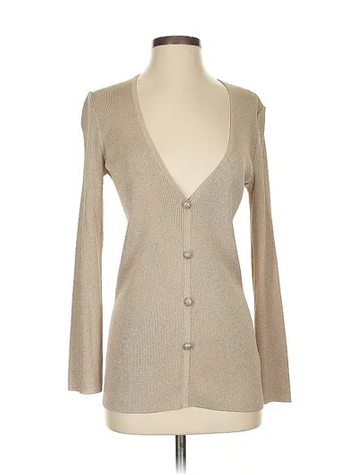 Pre-owned St John Cardigan Sweater In Brown