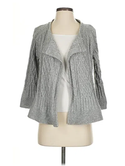 Pre-owned St John Cardigan Sweater In Gray