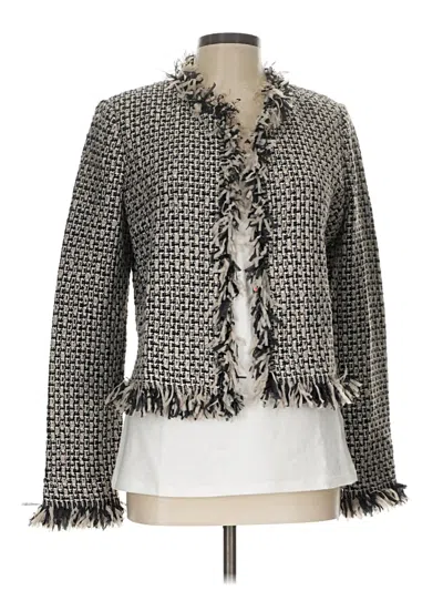 Pre-owned St John Cardigan Sweater In Gray