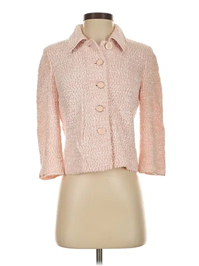 Pre-owned St John Cardigan Sweater In Pink