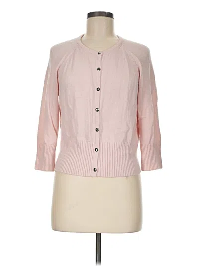 Pre-owned St John Cardigan Sweater In Pink