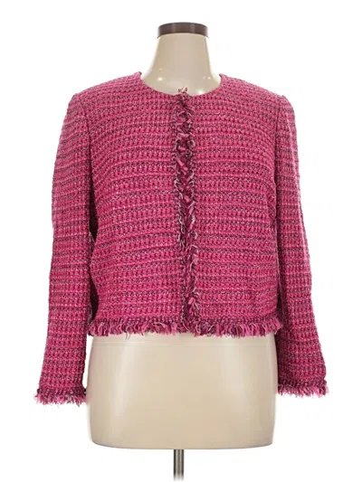 Pre-owned St John Cardigan Sweater In Pink
