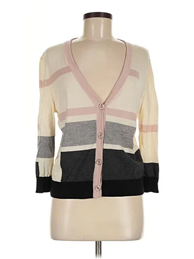 Pre-owned St John Cardigan Sweater In Pink