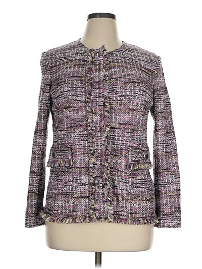 Pre-owned St John Cardigan Sweater In Purple