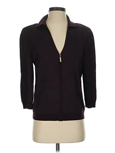 Pre-owned St John Cardigan Sweater In Purple