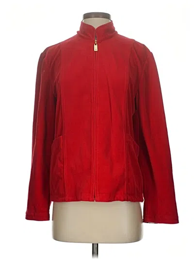 Pre-owned St John Cardigan Sweater In Red