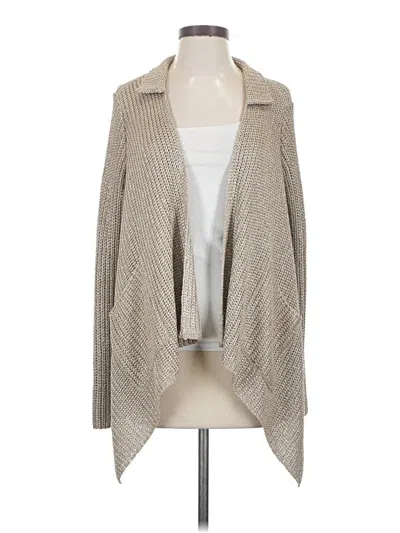 Pre-owned St John Cardigan Sweater In Tan