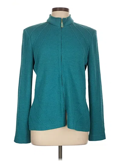 Pre-owned St John Cardigan Sweater In Teal