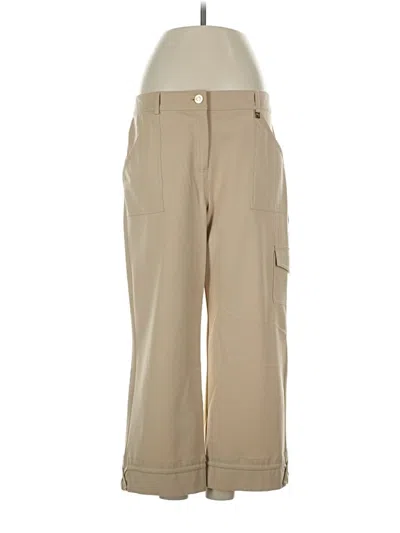 Pre-owned St John Cargo Pants In Tan