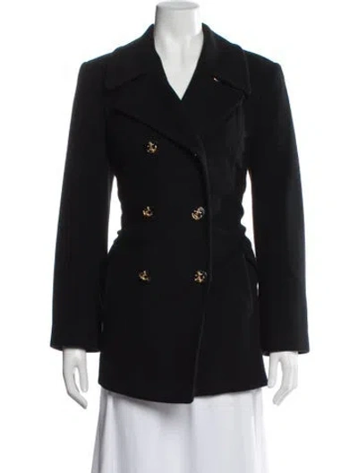 Pre-owned St John Cashmere Blazer In Black