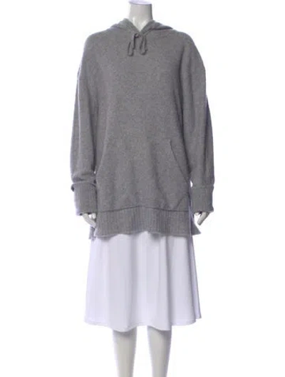 Pre-owned St John Cashmere Crew Neck Sweater In Gray