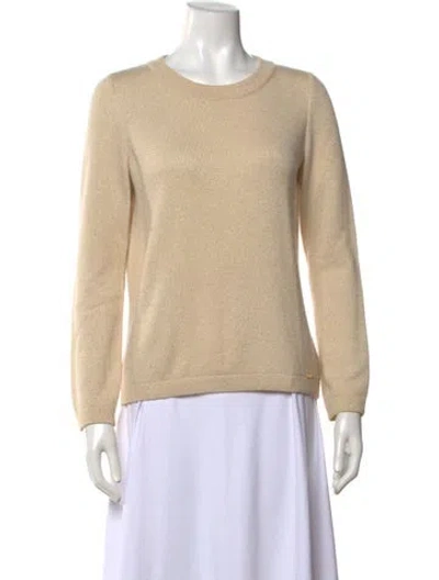 Pre-owned St John Cashmere Crew Neck Sweater In Neutral