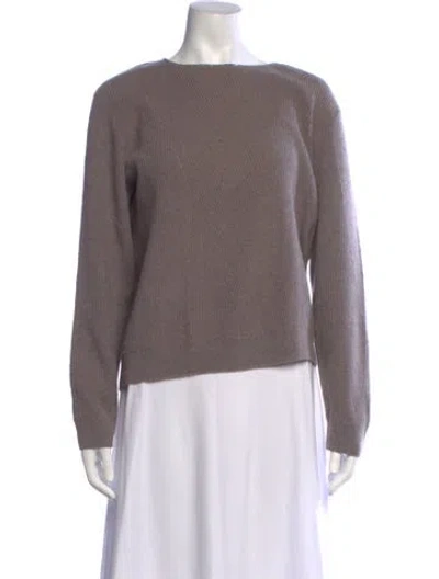 Pre-owned St John Cashmere Crew Neck Sweater W/ Tags In Neutrals