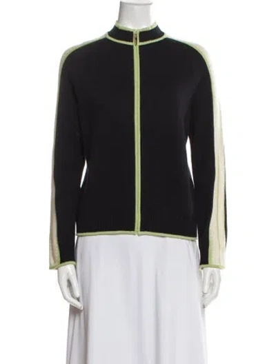Pre-owned St John Cashmere Jacket In Black