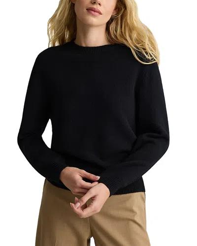 St John Cashmere Long Sleeve Sweater In Black
