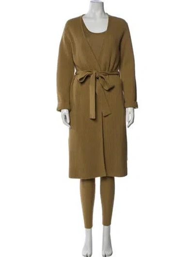 Pre-owned St John Cashmere Pantsuit W/ Tags In Green