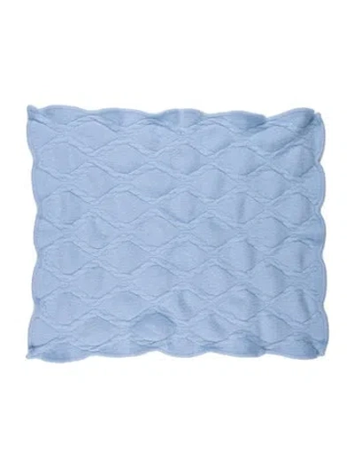 Pre-owned St John Cashmere Scarf In Blue