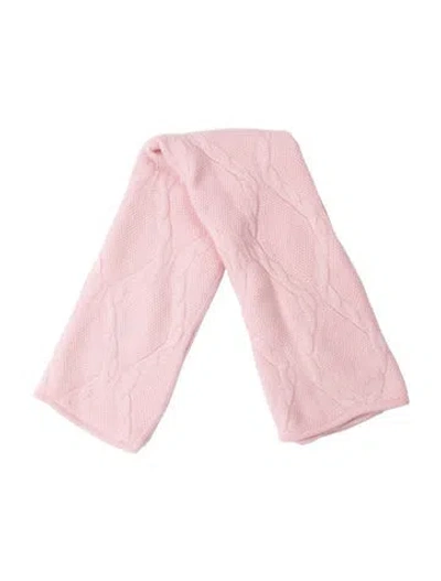 Pre-owned St John Cashmere Scarf In Pink