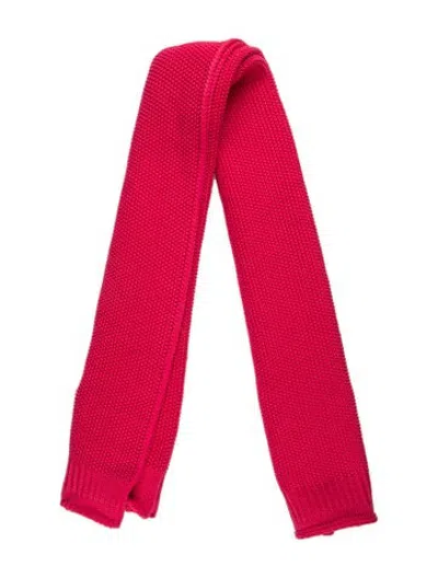 Pre-owned St John Cashmere Scarf In Pink