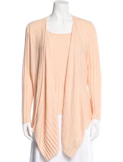 Pre-owned St John Cashmere Set In Orange