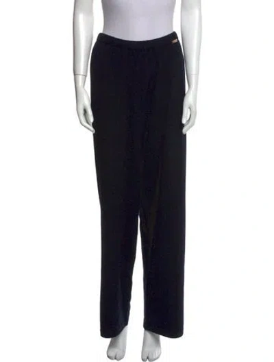 Pre-owned St John Cashmere Skinny Leg Pants In Black