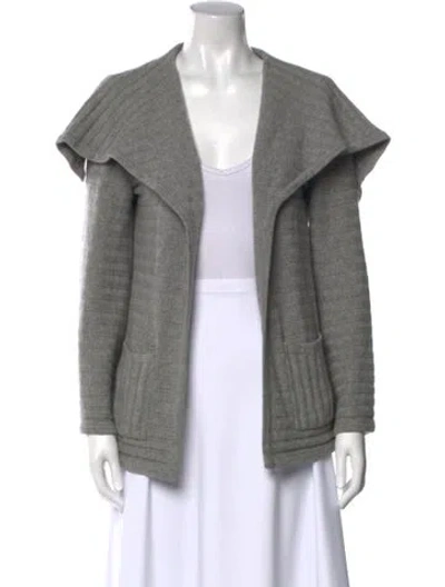 Pre-owned St John Cashmere Sweater In Gray