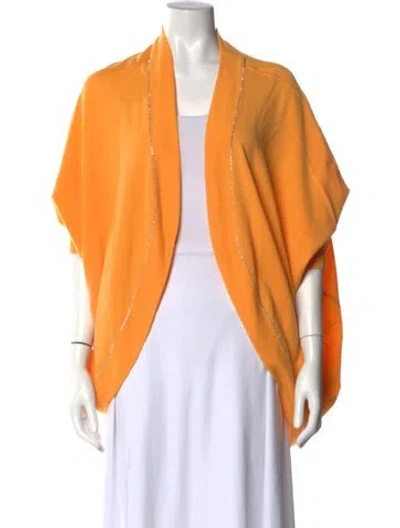 Pre-owned St John Cashmere Sweater In Orange